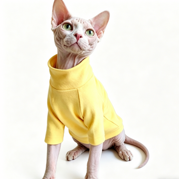 Sphynx Cat Jumpers Soft Warm Cotton Outfit Devon Rex & Cornish Rex In Clothes