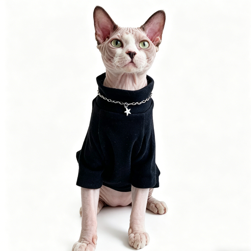Sphynx Cat Jumpers Soft Warm Cotton Outfit Devon Rex & Cornish Rex In Clothes
