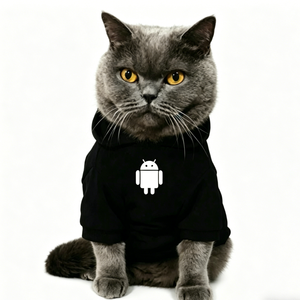 British Shorthair Cat Hoodie Soft Fleece Sweatshirt for Cats & Small Dogs