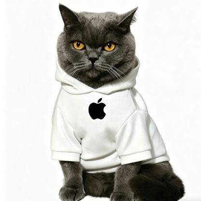British Shorthair Cat Hoodie Soft Fleece Sweatshirt for Cats & Small Dogs