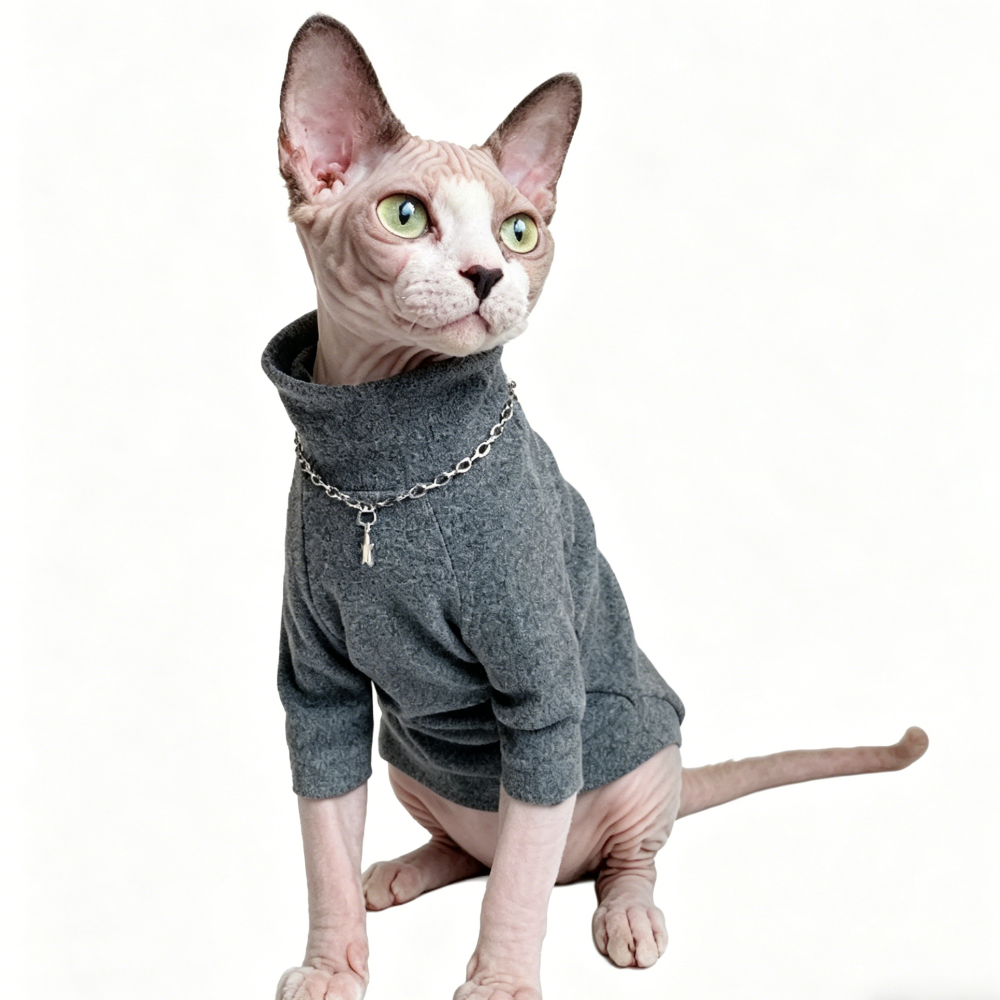 Sphynx Cat Jumpers Soft Warm Cotton Outfit Devon Rex & Cornish Rex In Clothes