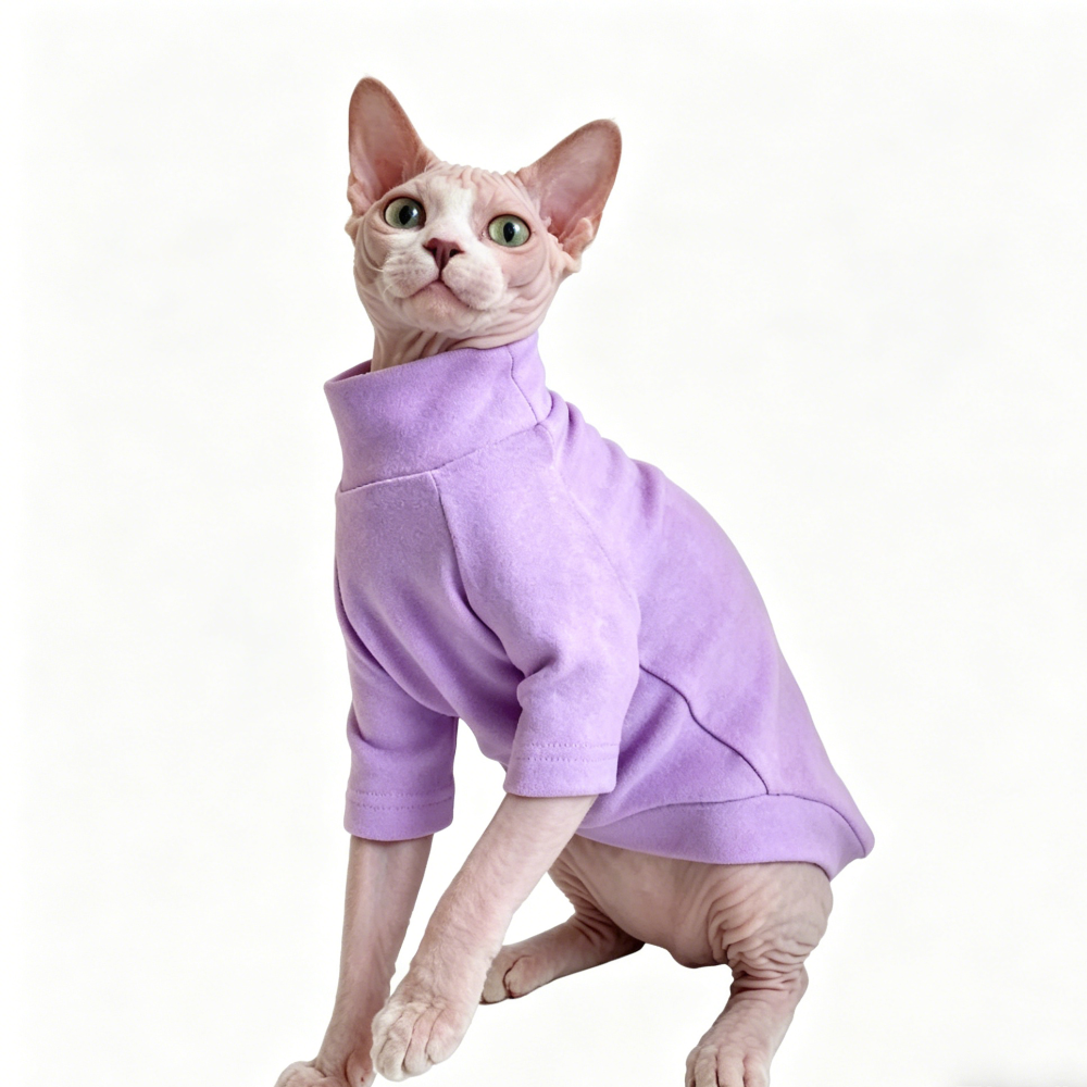 Sphynx Cat Jumpers Soft Warm Cotton Outfit Devon Rex & Cornish Rex In Clothes
