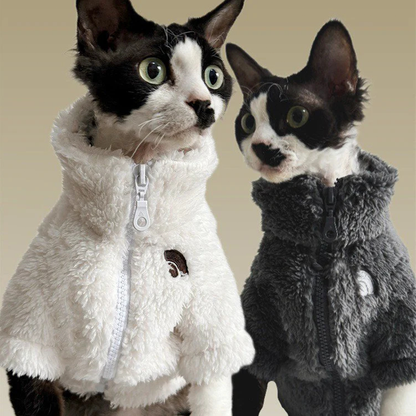 Sphynx Clothes Fleece Jacket Warm & Soft Devon Rex Cats Coat