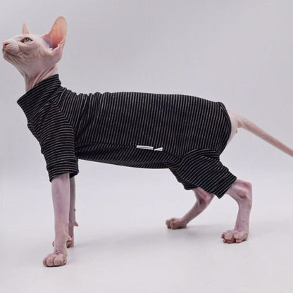 Sphynx Cat Four-Leg Jumpers Soft Warm Bodysuit For Hairless Cats