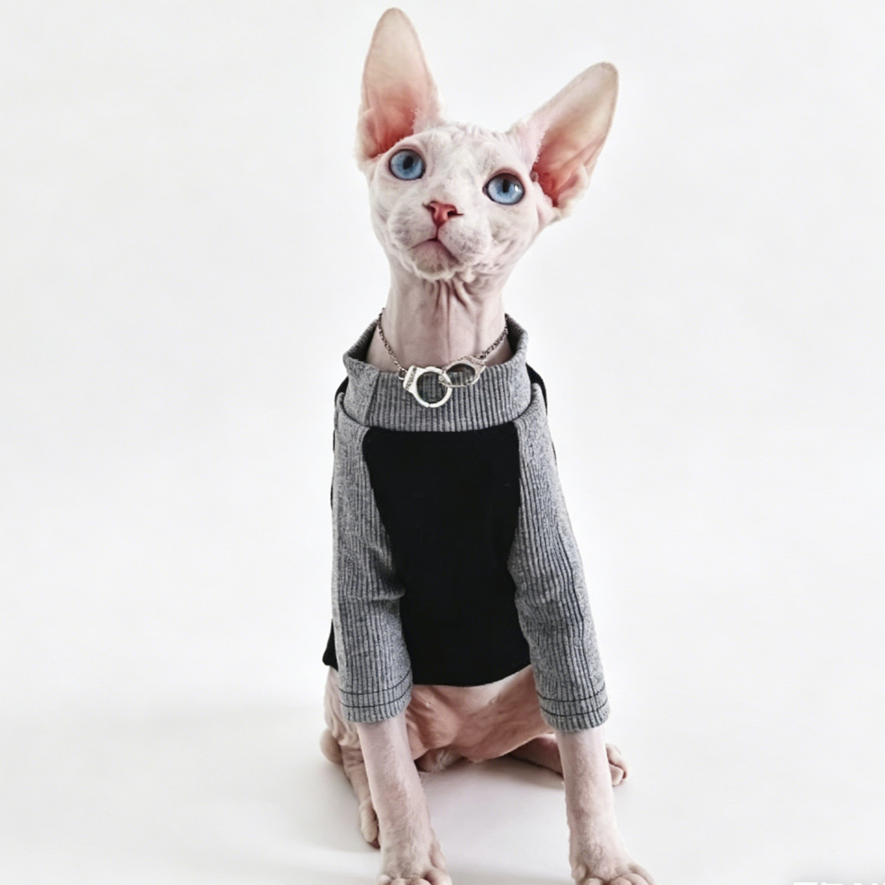 Sphynx Cat Jumpers Soft Cotton Streetwear Hairless Cats Clothes