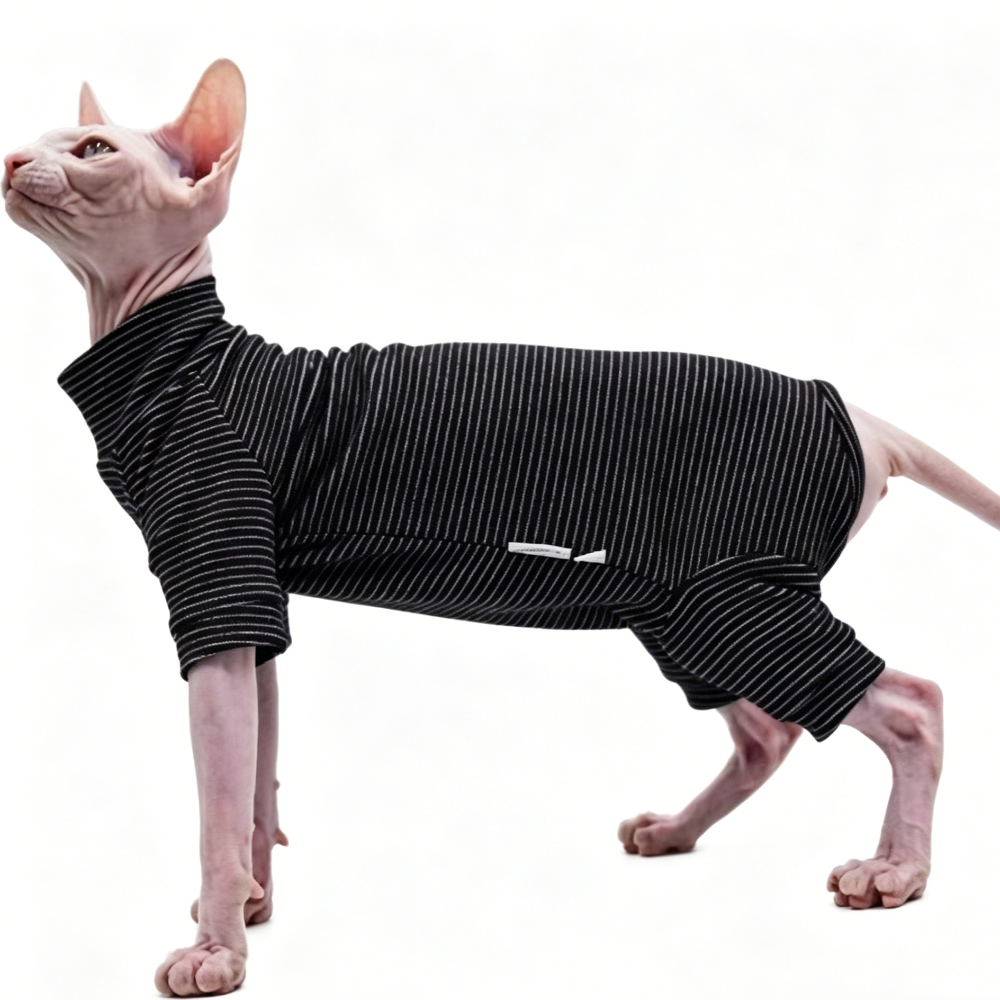 Sphynx Cat Four-Leg Jumpers Soft Warm Bodysuit For Hairless Cats