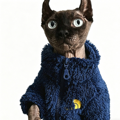 Sphynx Clothes Fleece Jacket Warm & Soft Devon Rex Cats Coat