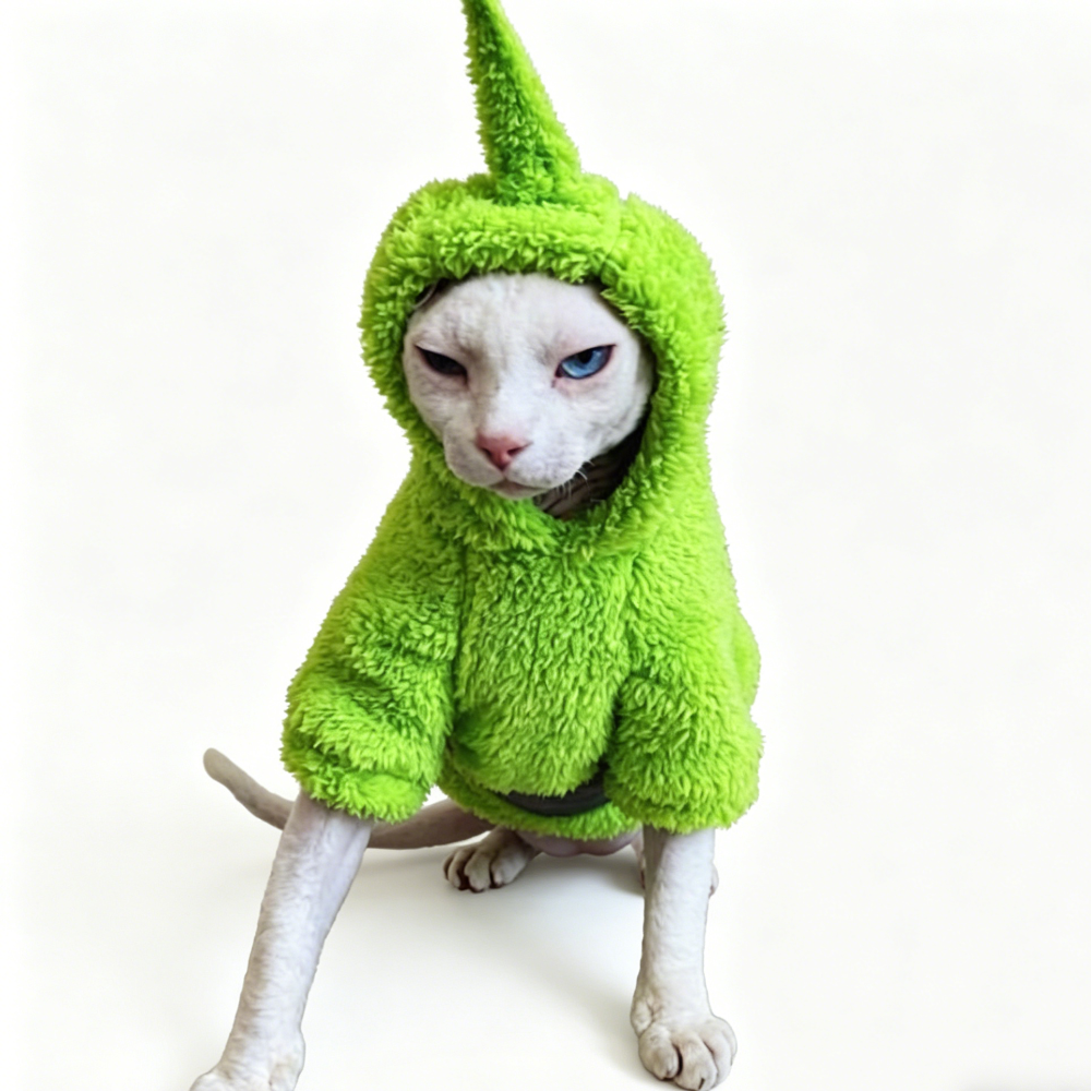 Sphynx Hoodie Warm Soft Devon Rex Cats Cute Jumpers