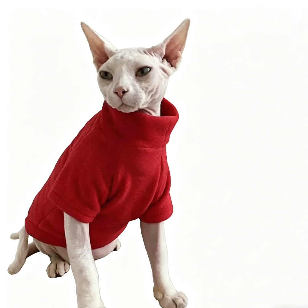 Sphynx Cat Jumper Warm Soft Outfit Devon Rex & Cornish Rex Clothes