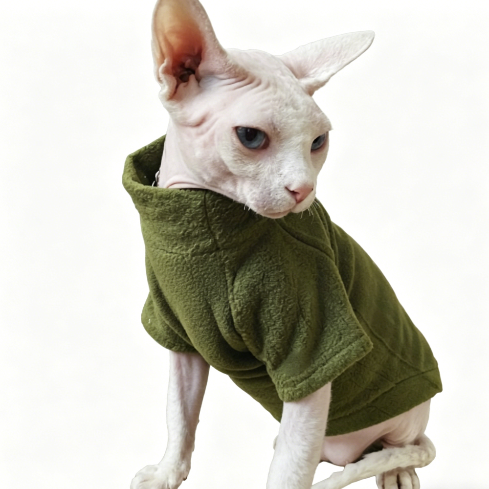 Sphynx Cat Jumper Warm Soft Outfit Devon Rex & Cornish Rex Clothes