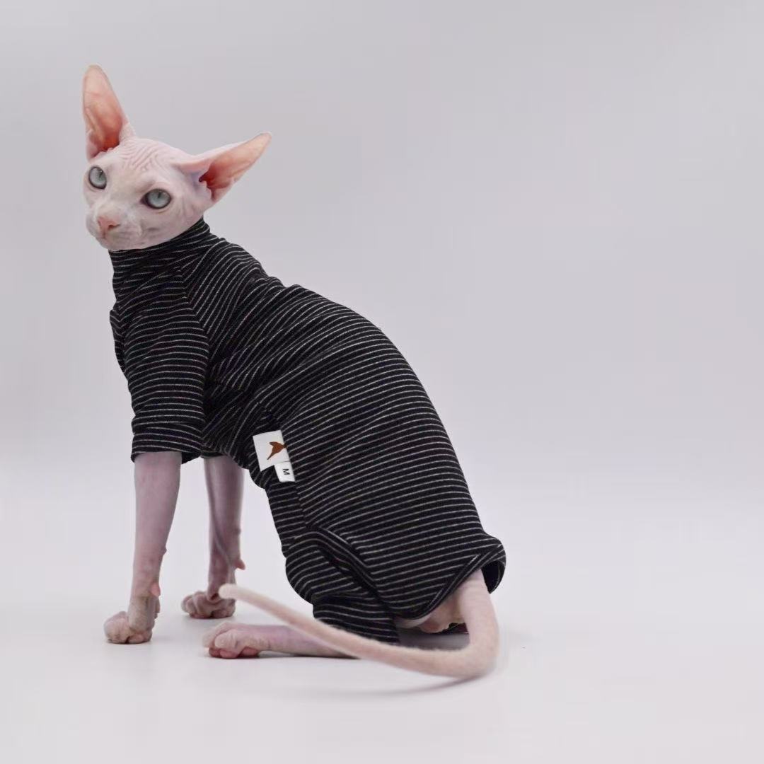 Sphynx Cat Four-Leg Jumpers Soft Warm Bodysuit For Hairless Cats