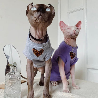 Sphynx Jumpers Devon Rex Cat Cotton Soft Outfit