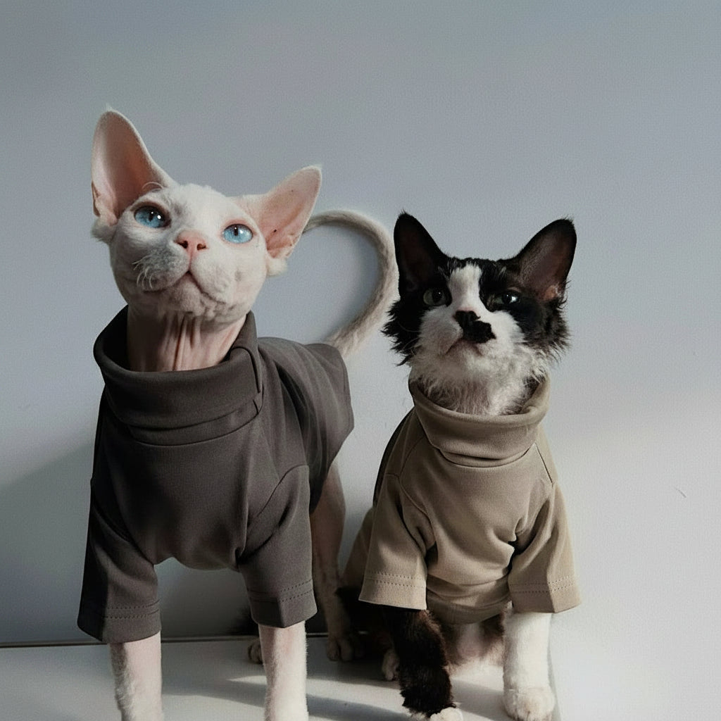 Sphynx Cat Jumper Minimalist Warm Outfits Devon Rex & Cornish Rex Clothes