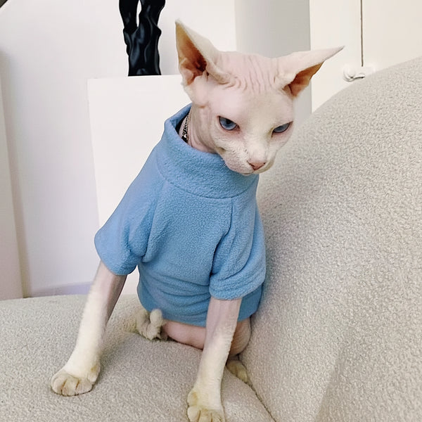 Sphynx Cat Jumper Warm Soft Outfit Devon Rex & Cornish Rex Clothes