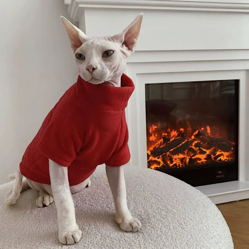 Sphynx Cat Jumper Warm Soft Outfit Devon Rex & Cornish Rex Clothes