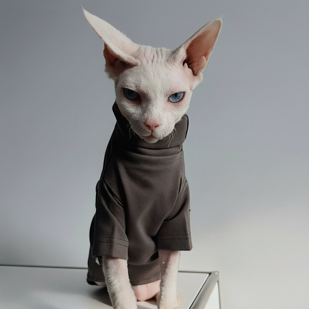 Sphynx Cat Jumper Minimalist Warm Outfits Devon Rex & Cornish Rex Clothes