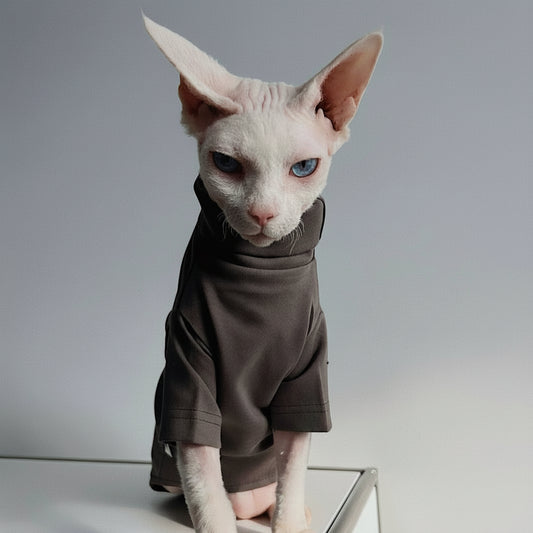 Sphynx Cat Jumper Minimalist Warm Outfits Devon Rex & Cornish Rex Clothes
