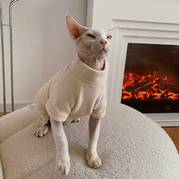 Sphynx Cat Jumper Warm Soft Outfit Devon Rex & Cornish Rex Clothes