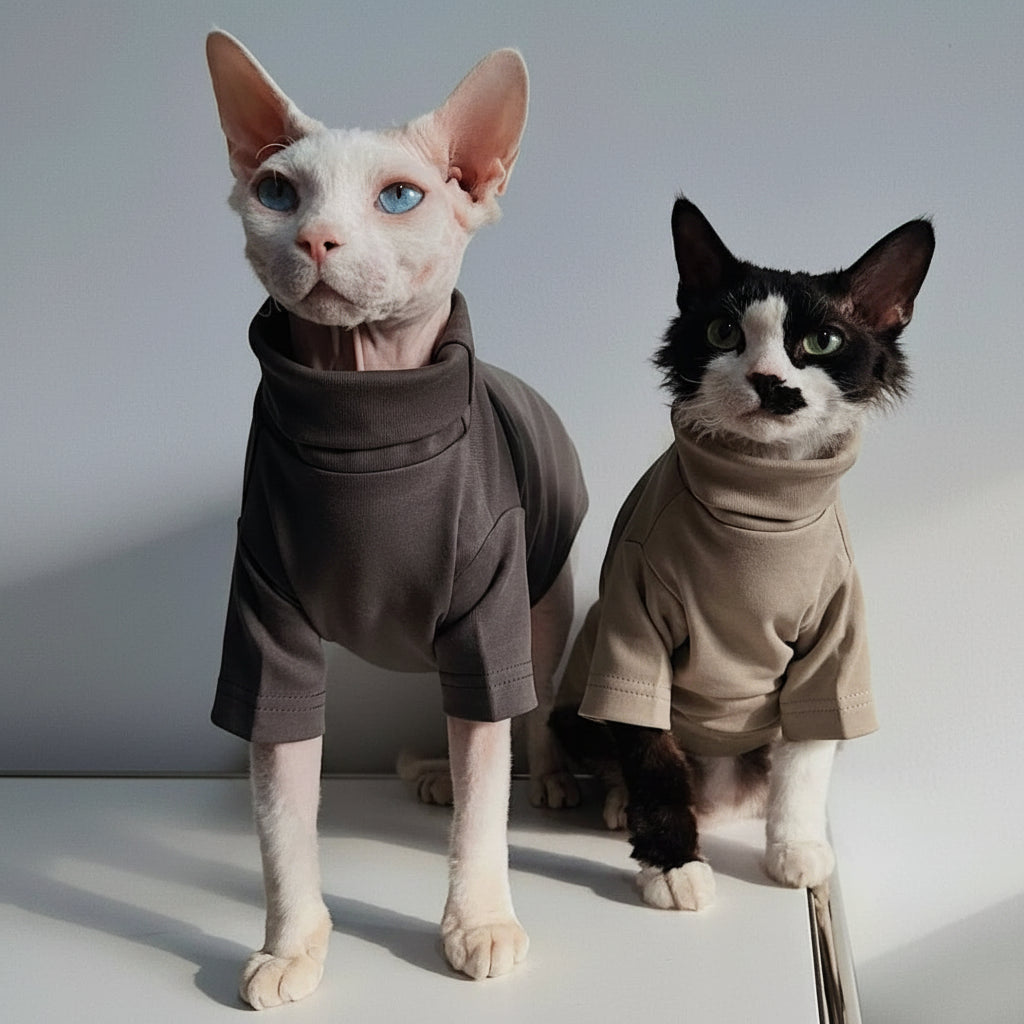 Sphynx Cat Jumper Minimalist Warm Outfits Devon Rex & Cornish Rex Clothes