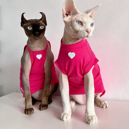 Sphynx Cat Cotton Vest & Jumper Devon Rex & Cornish Rex Clothes