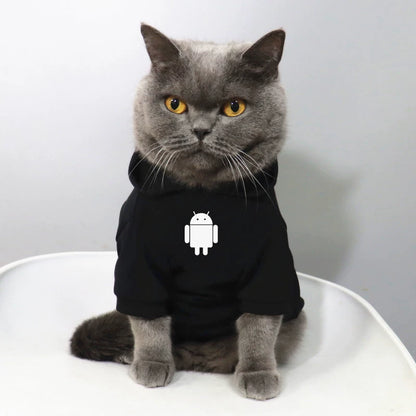British Shorthair Cat Hoodie Soft Fleece Sweatshirt for Cats & Small Dogs