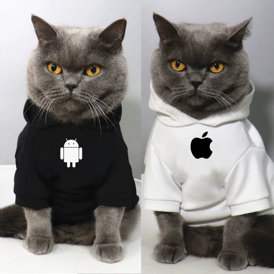 British Shorthair Cat Hoodie Soft Fleece Sweatshirt for Cats & Small Dogs