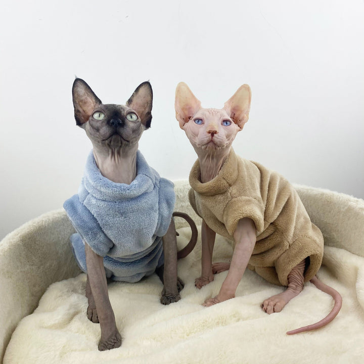 Sphynx Warm Jumpers Devon Rex Cat Soft Clothes